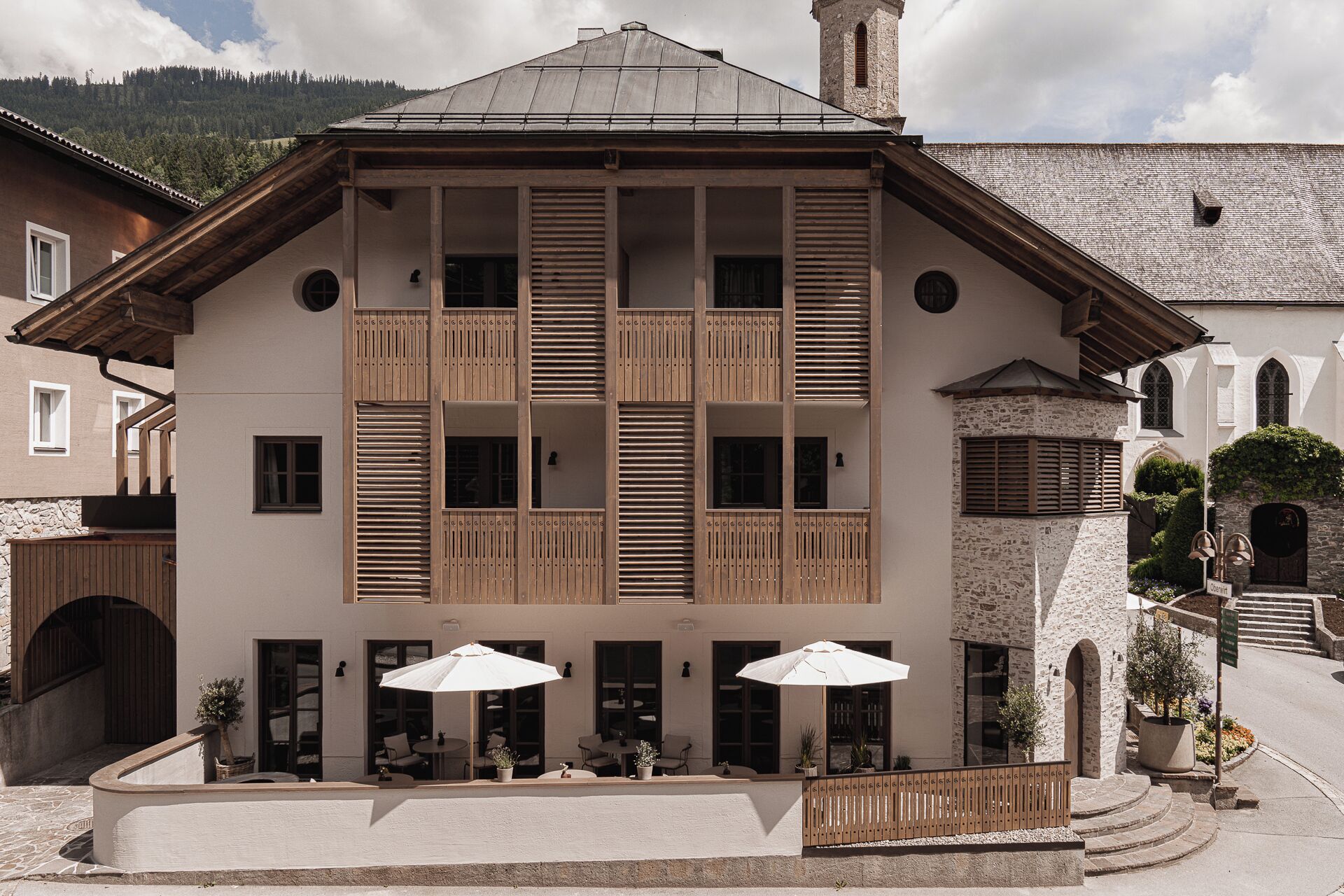 Voorkant van accommodatie