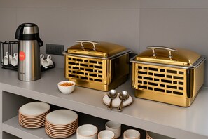 Komplett frokost er inkludert hver dag