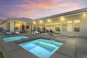 Una piscina riscaldata