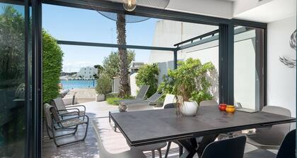 Villa 6 pers with extra view on the Marina