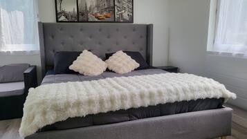 1 chambre, fer et planche Ă repasser, Wi-Fi gratuit, draps fournis