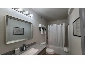Hair dryer, towels