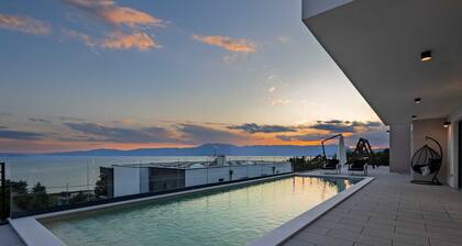 Villa Dujma – Luxurious Wellness Escape with Sea View, Pools, Sauna, Gym & Massage Room