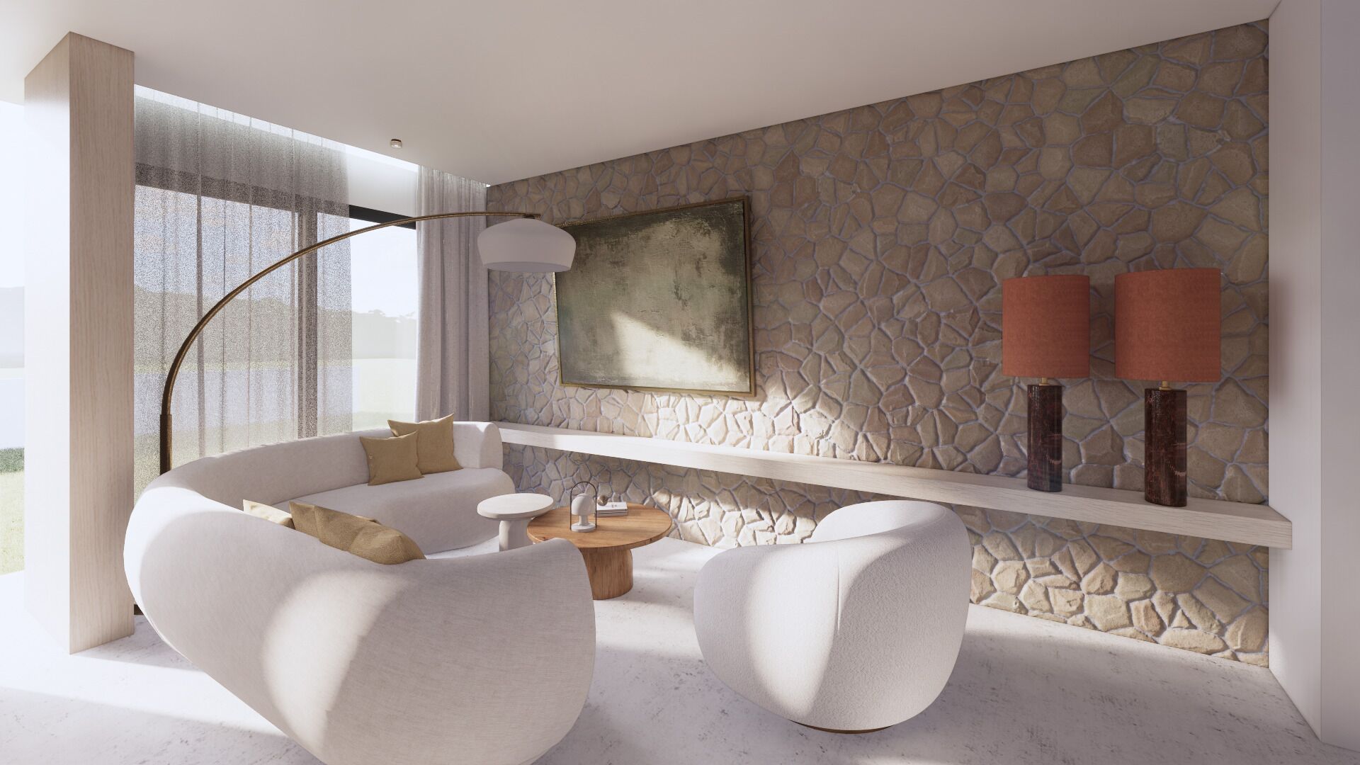 Een flatscreentelevisie