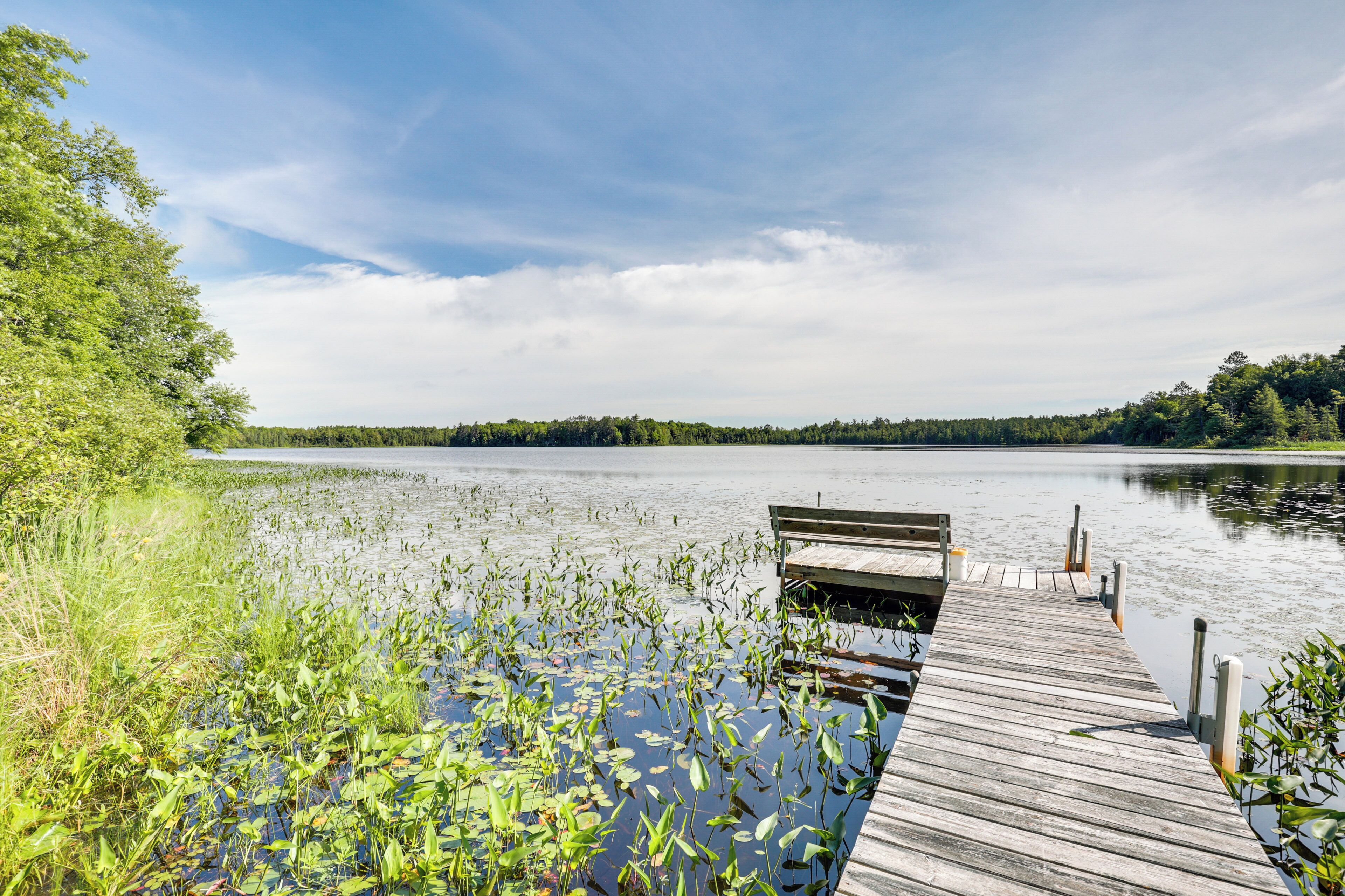 Stone Lake | Shared Fishing Pier | 5-Acre Property
