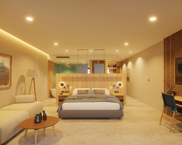 Minibar (inkludert), safe på rommet og skrivebord