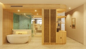 Shower, rainfall showerhead, free toiletries, hair dryer - TUI BLUE Curacao All Inclusive (Soto)