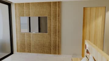 Free minibar, in-room safe, desk, laptop workspace