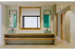 Shower, rainfall showerhead, free toiletries, hair dryer - TUI BLUE Curacao All Inclusive (Soto)