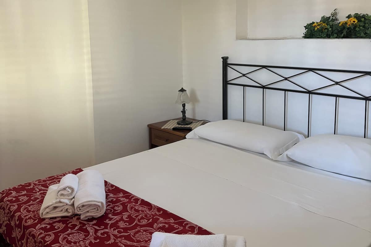 Chambre classique double, balcon, vue sur le jardin | Coffre-fort, bureau, rideaux d’obscurcissement, système d’insonorisation