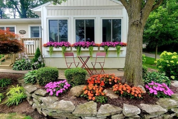 Front of Almond Joy - view of sun room