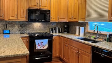 Microwave, oven, stovetop, dishwasher