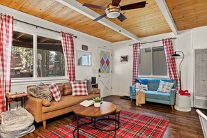 TV, lareira, videogames