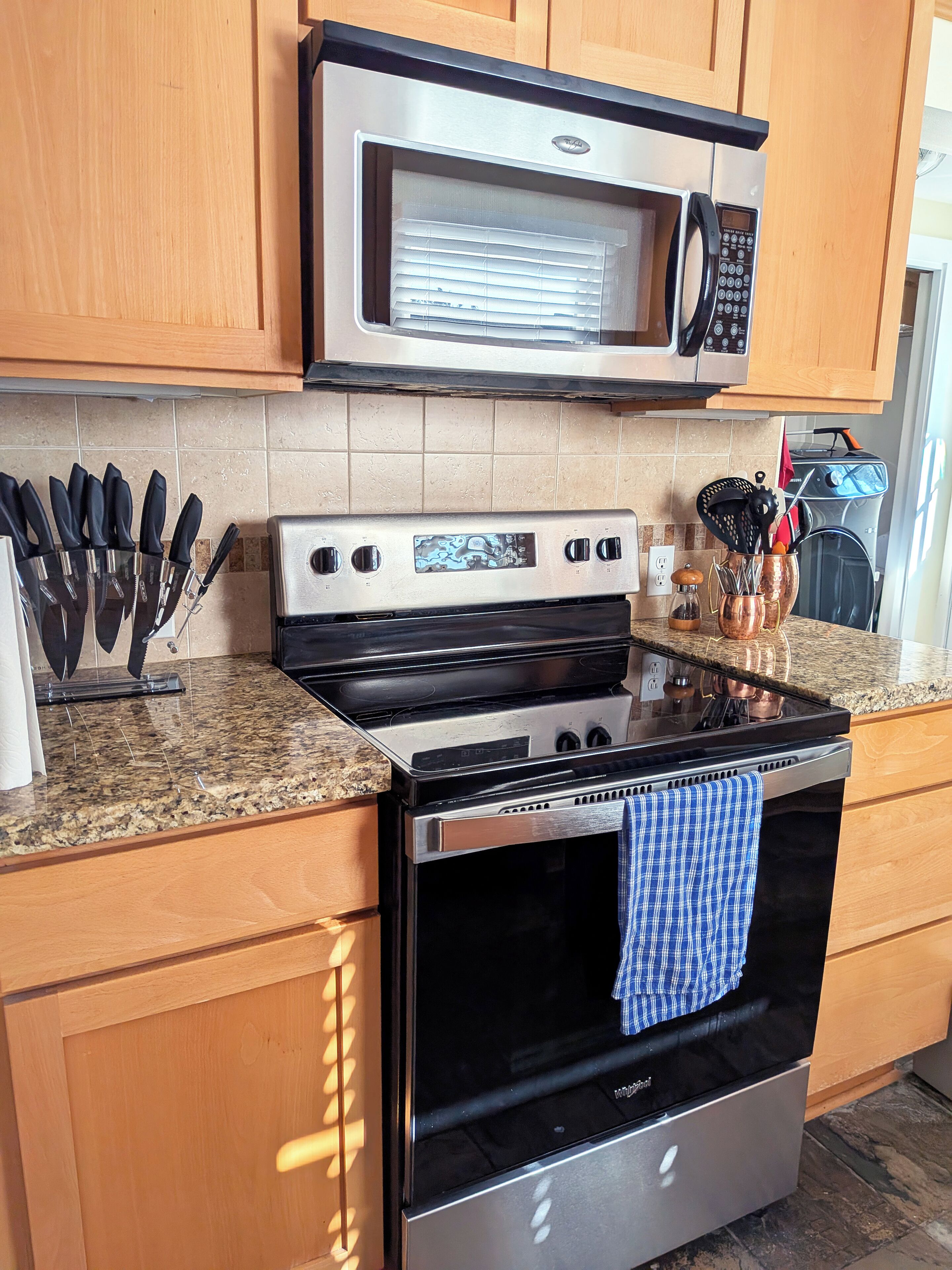 Microwave, oven, stovetop, dishwasher