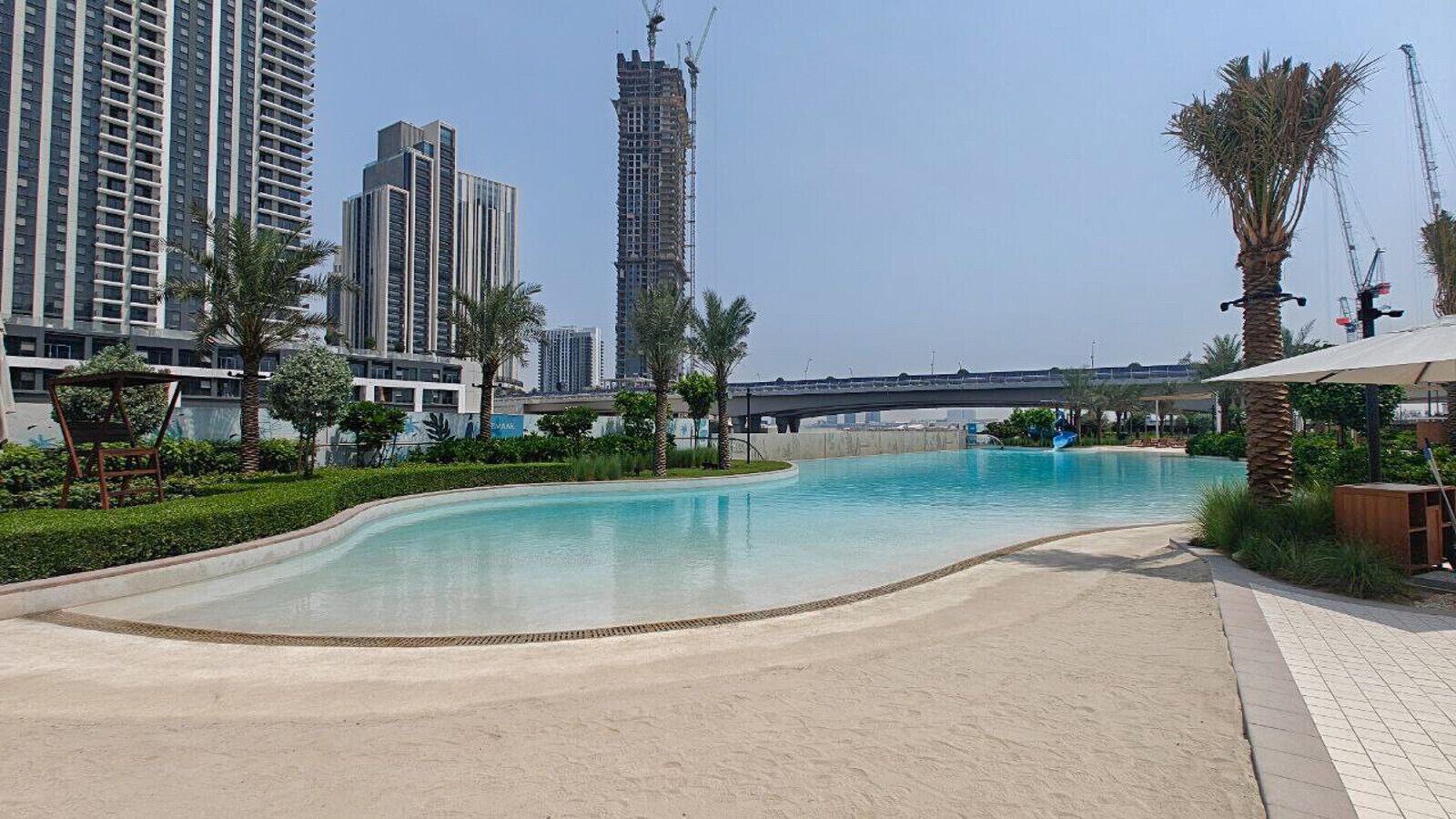 A heated pool