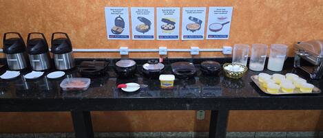 Free daily buffet breakfast