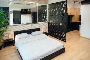 1 chambre, fer et planche à repasser, Wi-Fi, literie fournie