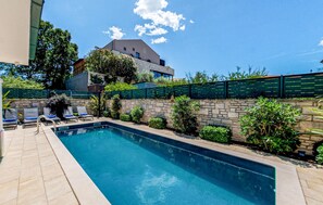 A heated pool