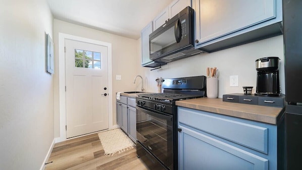 Microwave, oven, stovetop
