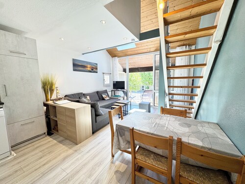 Duplex familial – Plage à 200m, sauna et confort