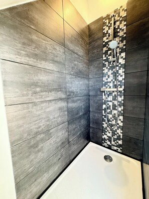 Shower, hair dryer