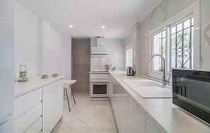 Kühlschrank, Ofen, Herdplatte, Geschirrspüler