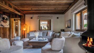 Télévision, cheminée, jeux vidéo, chaßne hi-fi