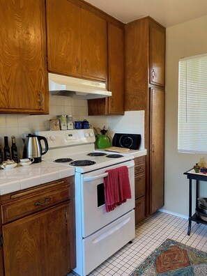 Microwave, oven, stovetop