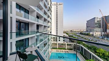 Superior Studio, Balcony, Pool View | Balcony