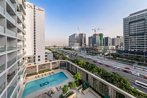 Superior Studio, Balcony, Pool View | View from room - Modern Studio at Paragon (Dubai)