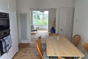 Dining - Carnmarth - central but quiet newly modernised 3 bed - stylish, light and fresh. (Falmouth)