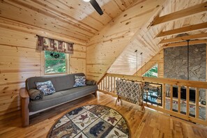 Smart TV, fireplace, video games