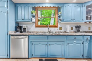 Microwave, oven, stovetop, dishwasher