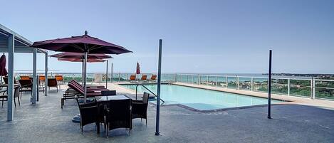 A heated pool