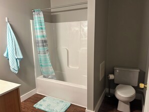 Towels, soap, toilet paper