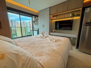 1 chambre, fer et planche à repasser, Wi-Fi gratuit, draps fournis