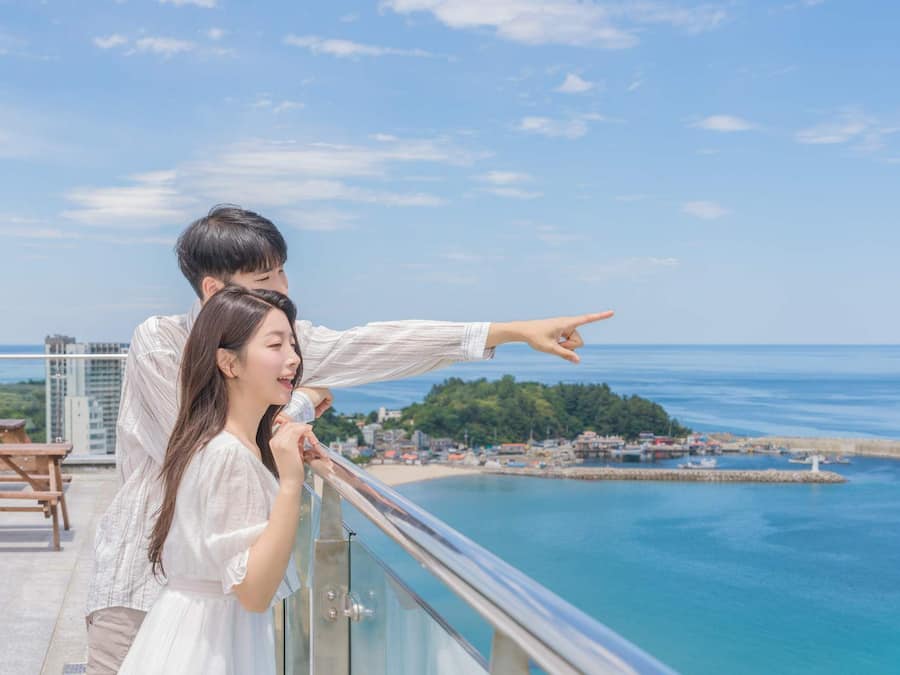 Sunrise Ocean View B | Premium bedding, desk, laptop workspace, free WiFi