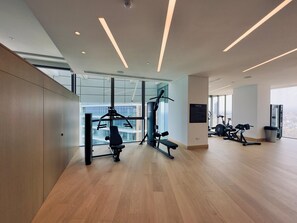 Fitness facility - Stunning 1 Bed in Trilogy, Limassol Seafront (Limassol)