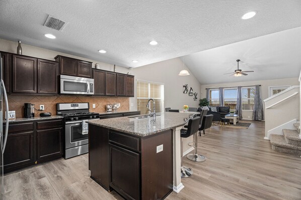 Microwave, oven, stovetop