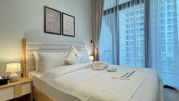 1 soverom, strykejern/-brett, wi-fi og sengetøy