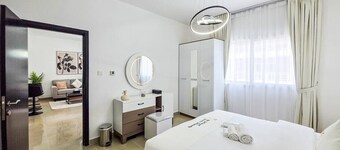 Stylish 1BR with Dining, Balcony & Kitchen Al Reef