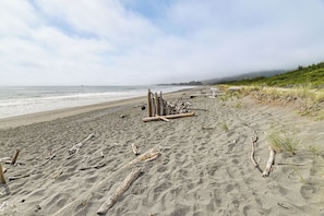 On the beach