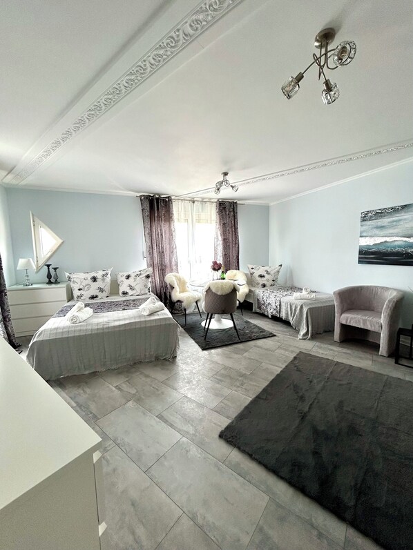 1 bedroom, desk, iron/ironing board, free WiFi - Cozy city loft with balcony & underground car park (Sigmaringen)