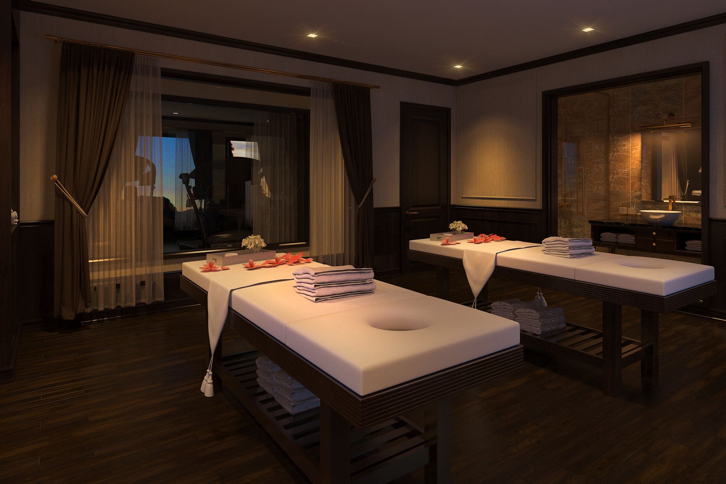 Couples treatment room(s), aromatherapy, hot stone massages