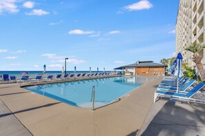 Una piscina riscaldata