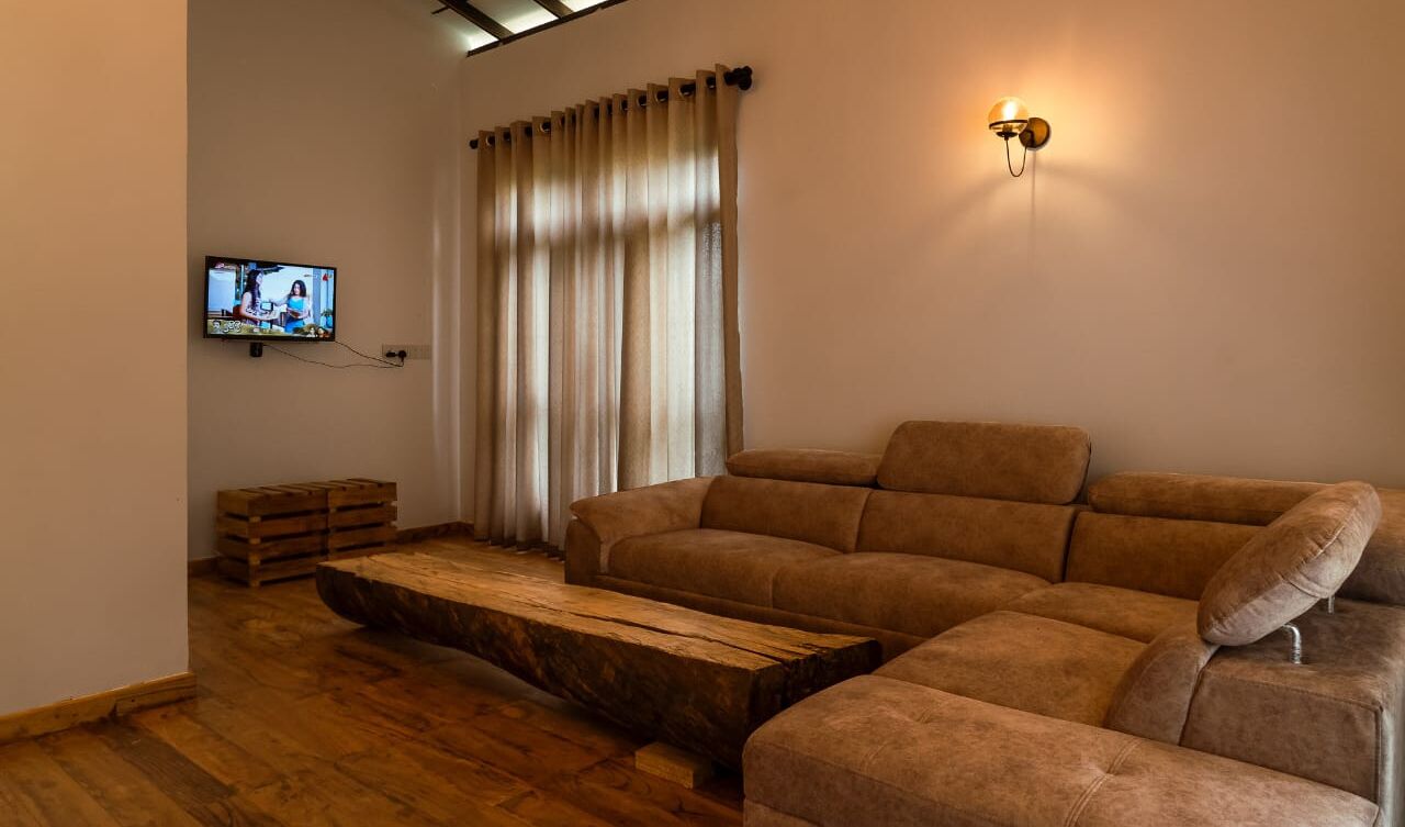 Familiekamer, uitzicht op bergen | Woonruimte