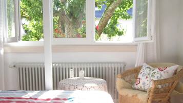 1 dormitorio, tabla de planchar con plancha, wifi y ropa de cama