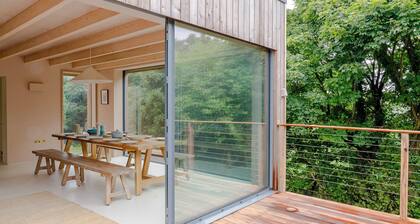 Architect's Treetop Retreat Near Beaches, 5 Bed, Infrared Sauna, Cinema & More