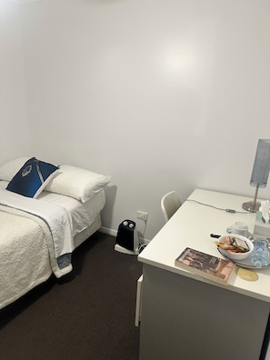 1 bedroom, iron/ironing board, bed sheets