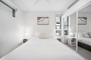 2 bedrooms, iron/ironing board, travel crib, WiFi